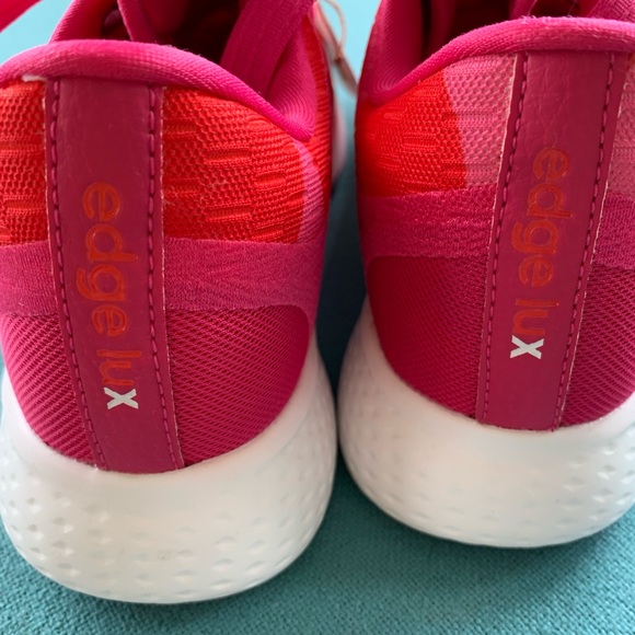 Adidas Women's Red and Pink EDGE LUX 4 X MARIMEKKO Fashion Sneakers 5-1/2M NWT - Picture 3 of 7